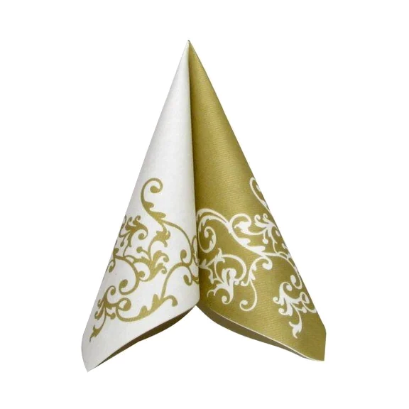 Airlaid Mank POMP Gold White