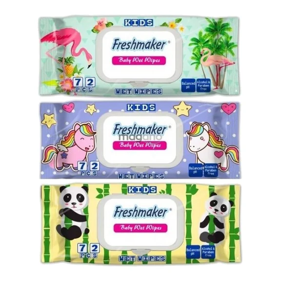 Freshmaker detské vlhčené utierky s klipom
